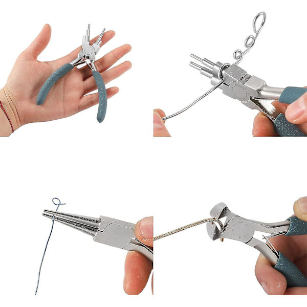 Tråd-kuttertangsett - Rustfritt stål End Cutting Tang, Nål-nese Tang Håndverktøy for Smykkeproduksjon, Håndverkere og DIY - Dobbel DIY