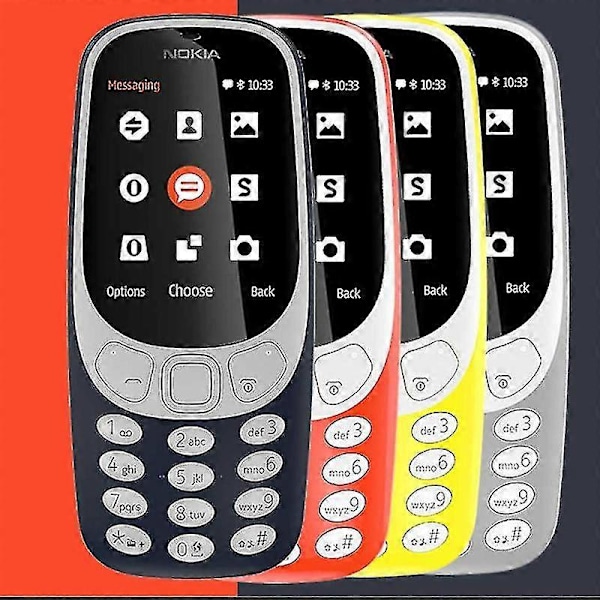 Mobiltelefon, Dual Sim, 3310 2,4 Tommer Fargeskjerm