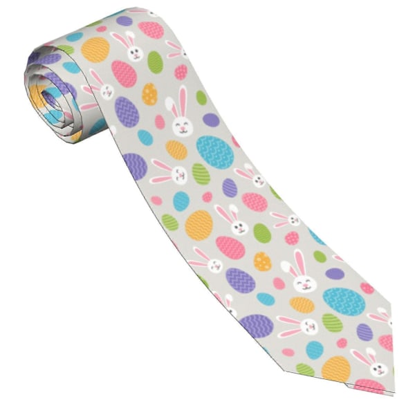 Glad Påske Kanin Mønster Menn's Slips Mote Slips Slanke Slips Gaver Til Bryllup, Brudgom, Forretningsfest