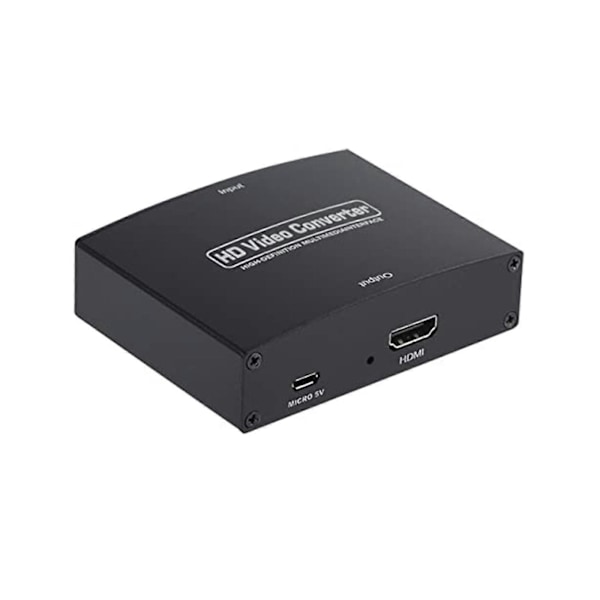 Komponent til HDMI-konverter, PORTTA YPbPr til HDMI-adapter + R/L lyduttrekker