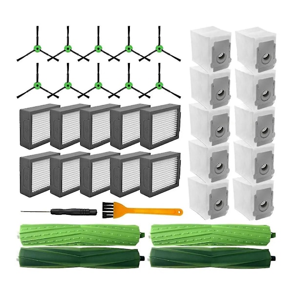 Reservedeler og tilbehør for Combo I5, I5+, J5, J5 Plus - Hovedsidebørste, HEPA-filter, støv-