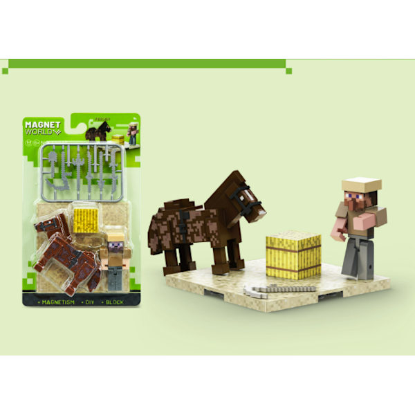 Minecraft Keeper Action Figur og Tilbehør 2-pak, 8,25 cm Samlerobjekt Keeper