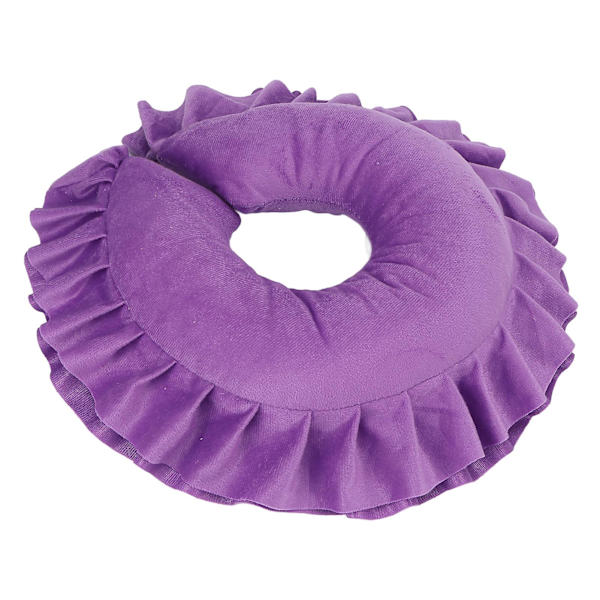 U-muotoinen violetti niskatuki tyyny kauneushoitola spa-hierontaan