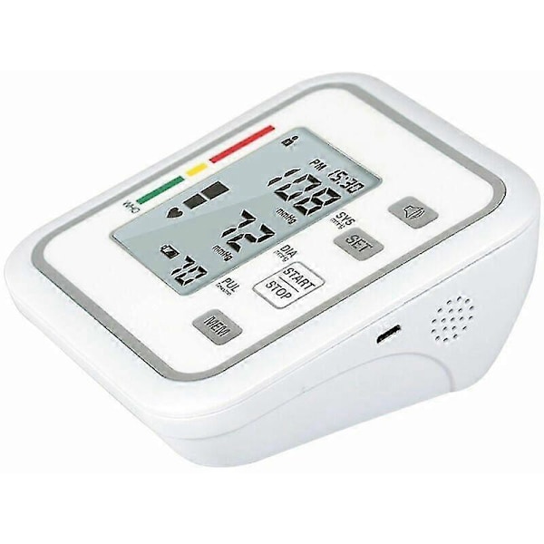 Automatisk Elektronisk Övre Arm Blodtrycksmätare med Stor LCD-Skärm och Smart Digitalt Blodtrycksmätared