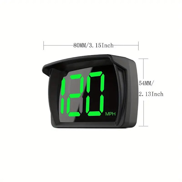 Nyaste GPS HUD Digital Hastighetsmätare Plug and Play Alla Bilar Stor Font Kmh Biltillbehör