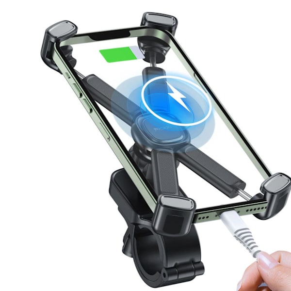 Universal Telefonholder Cykelholder Med 360 Rotation Til 3,5-6,5 Tommer