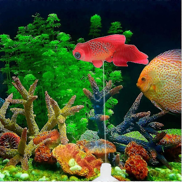 Silikone Kunstig Fisk Akvarium Dekoration Høj Simulation Livagtig Flydende Falsk Betta Fisk Tank Ornament