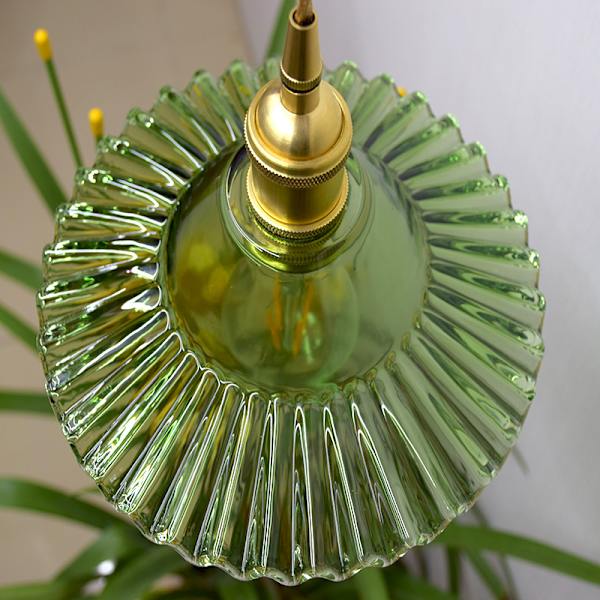 E27 Industriell Retro Taklampe Retro Glass Taklampe Lampeskjerm Passer for E27 Lampe Industriell Taklampe Taklampe (Grønn)