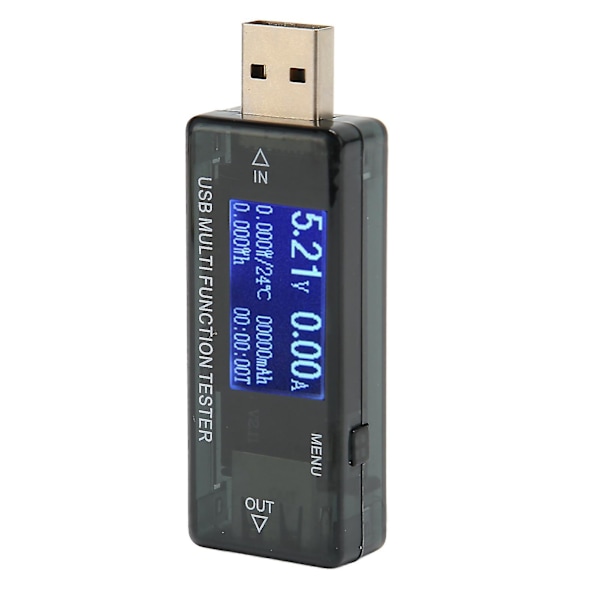 USB-strömmätare med hög noggrannhet och LCD-display - USB-testare för spännings- och strömmätning 0-5,5A 4-30V