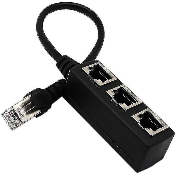 Nettverk 1 til 3 Ethernet-overføring, nettverkskabelsplitter, Ethernet én til tre forlengelseslinje