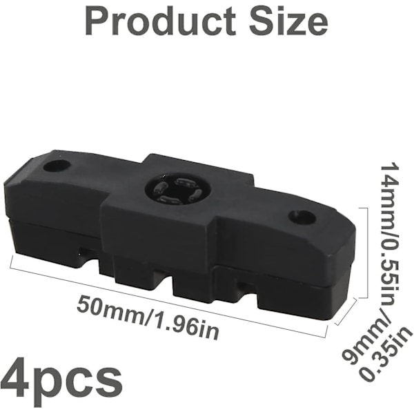 Jarrupalat, 4 kpl Jarrukenkiä Magura Hs11 Hs22 Hs24 Hs33 Hs66 Korkea Jarrutussuorituskyky 2 Paria Jarrukenkiä Polkupyörän Jarrupalat Musta Hydr