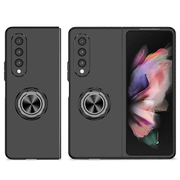Ring Kickstand Telefonfodral Kompatibelt Med Galaxy Z Fold3 5g Vikbar Smartphone