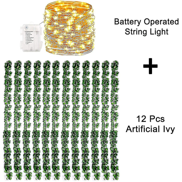 12 kpl Teko-muratti, Teko-riipusmuratti 100 LED-valolla