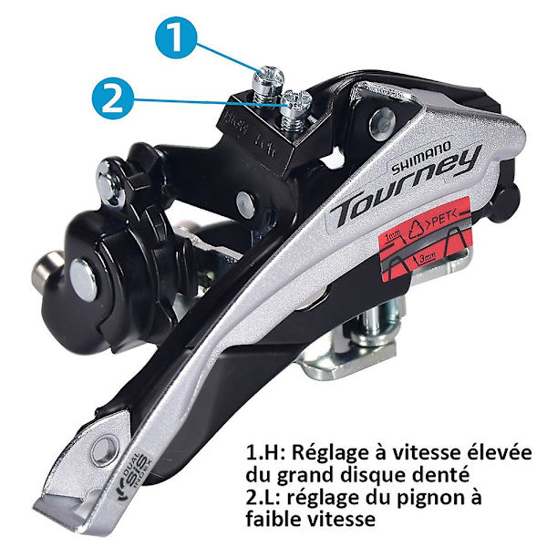 Cykel Framväxel Tourney Fd-ty500 6/7 Växlar Topp 31.8mm/34.9mm