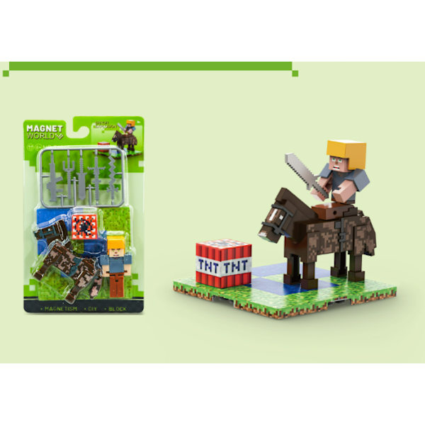 Minecraft Blunder Eksplosions Action Figur og Tilbehør 2-pakke, 8,25 cm Samlerobjekt Blunder Explosion