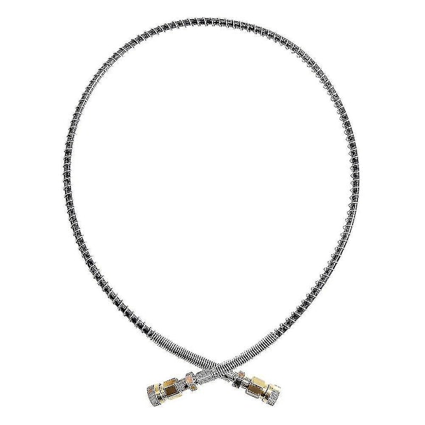 Højtrykslange med fjederindpakning 100 cm lang Pcp Pneumatik Luftpåfyldningspumpe Nylon Sort Slange
