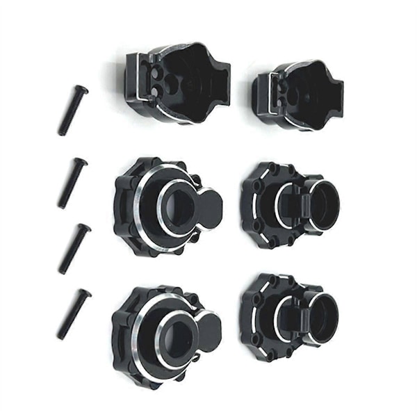 RC Bil Uppgradering Bakaxel Kopp Kit för 1/10 TRX4 HUANGBO 1/10 R1001 R1002 R1003 RC Bil Uppgraderingsdelar Svart