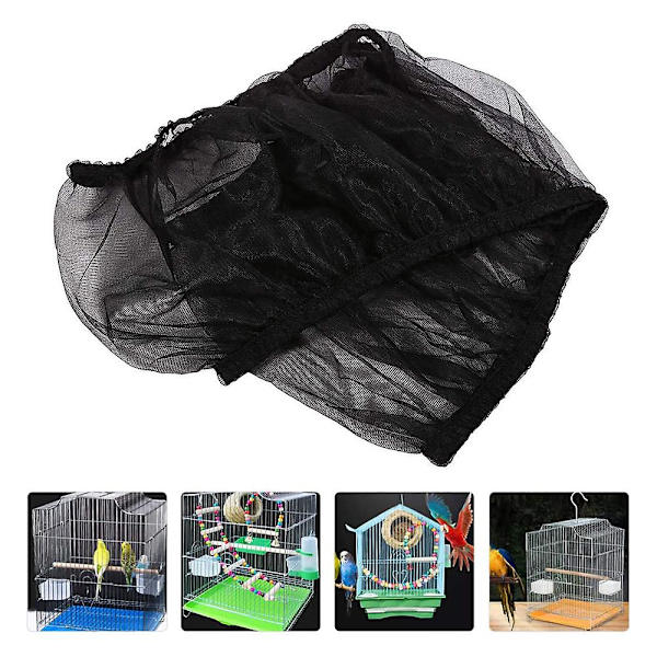 Universal Fågelbur Seed Catcher Nylon Mesh Papegojbur Skjort