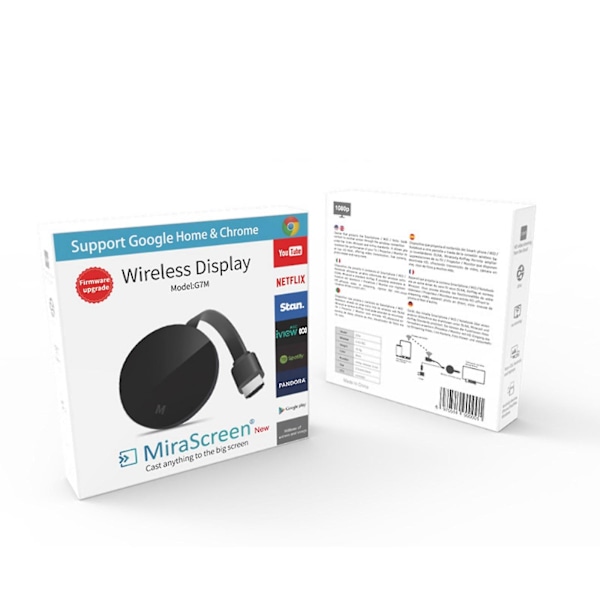 Wifi Trådlös Hdmi Spegelskärm Display Adapter Miracast Dongle För Hd 1080p Ft
