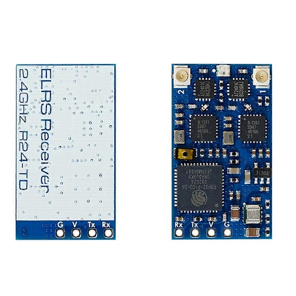 R24-TD ExpressLRS 2.4GHZ True Diversity Modtager til Mini Freestyle Langdistance Racing Drones