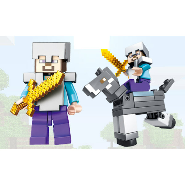 Minecraft byggeklodser minifigurer