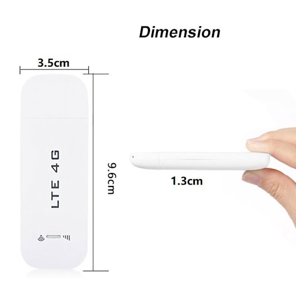 4G USB-tikku WiFi-reititin 150Mbps WiFi-modeemitikku Langaton reititin Verkkosovitin SIM-kortin kanssa