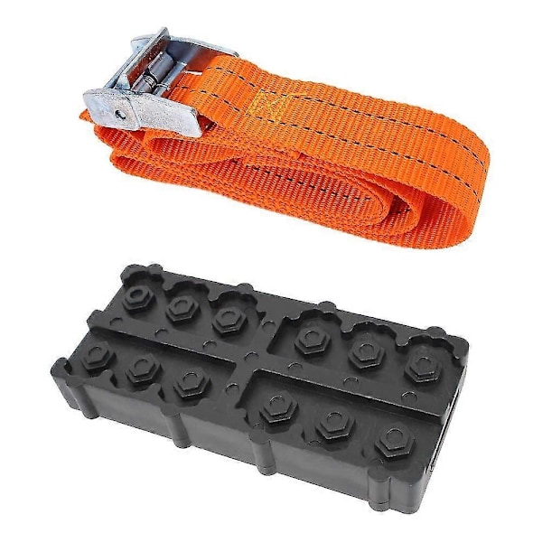Til Sne Mudder Is Dæk Kæde Stropper 1 Stk Bil Dæk Trækkraft Blokke Nød Sne Mudder Sand Holdbar PU Anti-Skrid