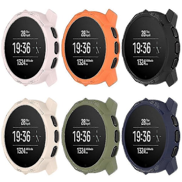 Stöttåligt Bumper-fodral Mjukt Skyddsskal För Suunto 9 Peak-pro Skärmskydd