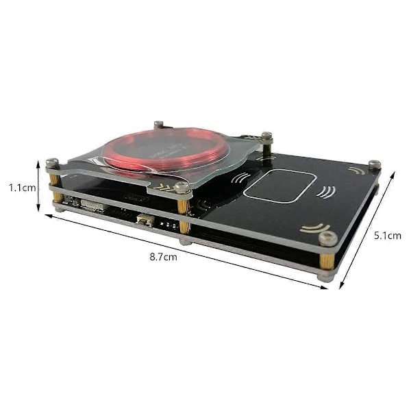 Oppgradert 512k Proxmark3 Easy V3.0 RDV4 Minne-ID M1 IC Innebygd RFID-kortleser Integrert Antenne Dekrypterer Dekoder