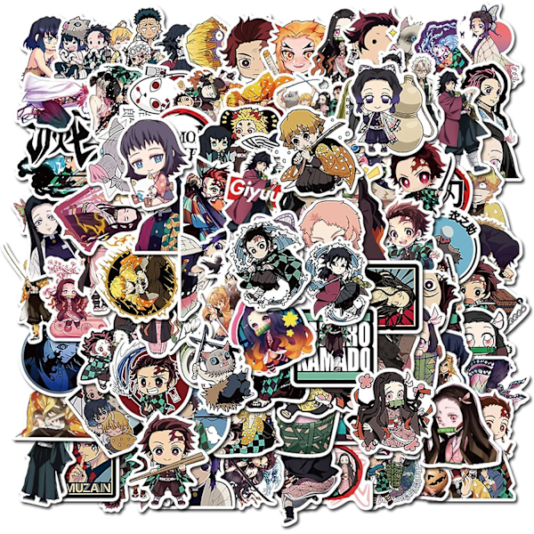 100 stk Anime Stickers Blandet Pakke Anime Stickers Anime Sticker Pakke Anime Merch Anime Værelses Dekoration