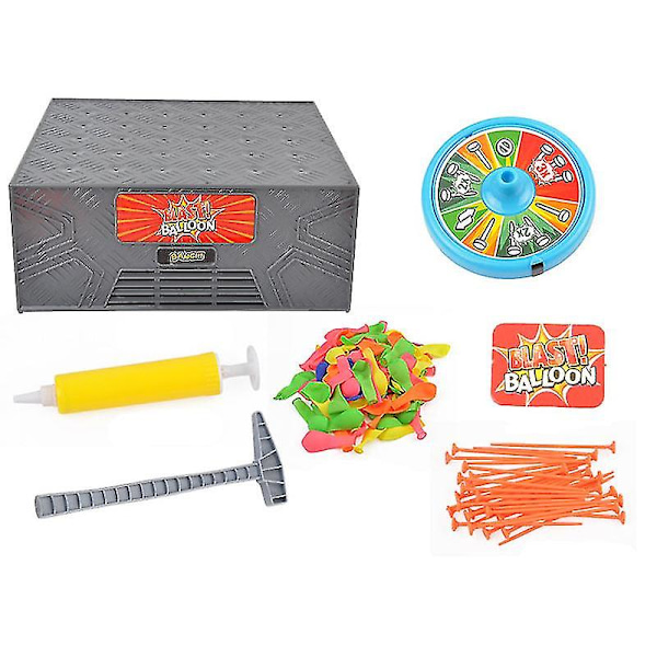Bang Blast Box Ballongsexplosion Tricky Toys Familjespel Rolig Spillemansupplevelse