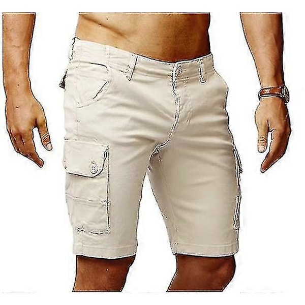 Mænds Casual Multi-lomme Shorts, Letvægts Hurtigtørrende Casual Shorts