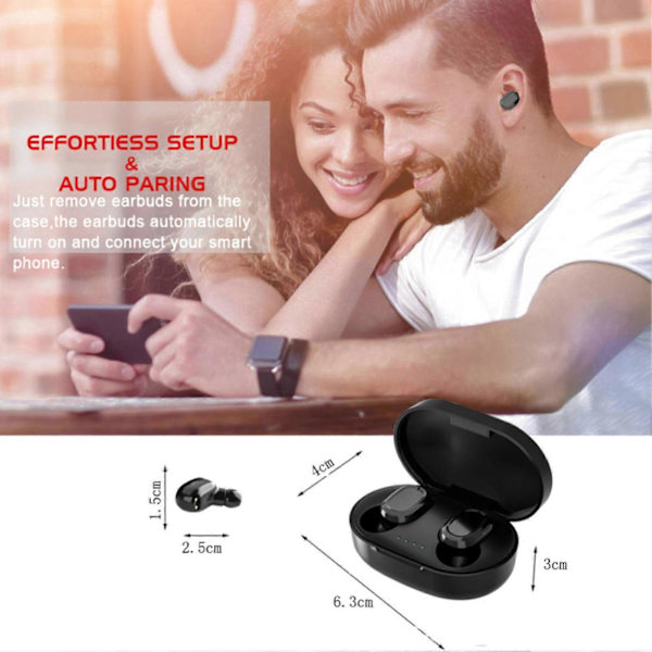 Bluetooth-kuulokkeet, stereonoise-reduktio, HiFi, langattomat kuulokkeet älypuhelimille ja kannettaville tietokoneille