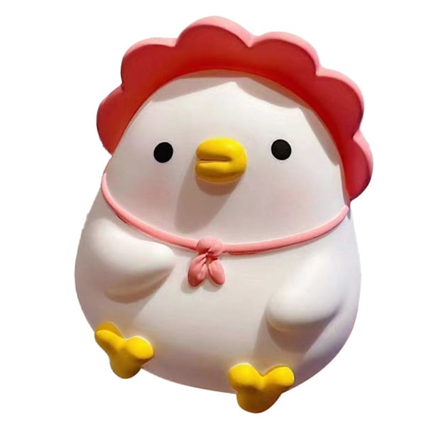 Barn Spargris Rosa Anka Söt Cartoon Pengar Mynt Spargris Anti Fall Vinyl Resin Pengar Spargris för Pojkar Flickor
