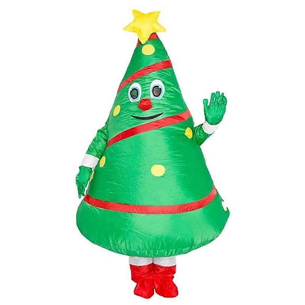 Uppblåsbar Julgran Kostym Juldräkt Rollspel Vuxen/Herr Kostym Julparty Uppblåsbar Christmas tree