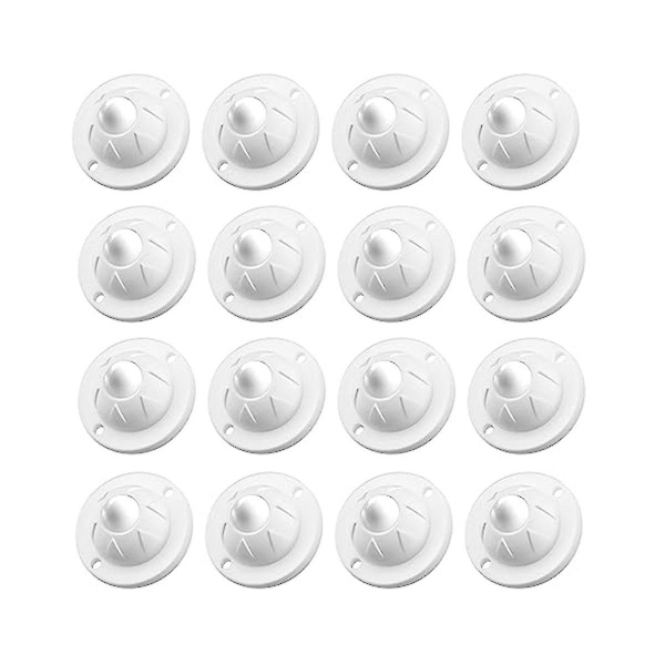 16 Pakk Selvklebende Hjul for Apparat, Bæreevne 14 kg per Hjul, Mini Svingbare Hjul Ruller