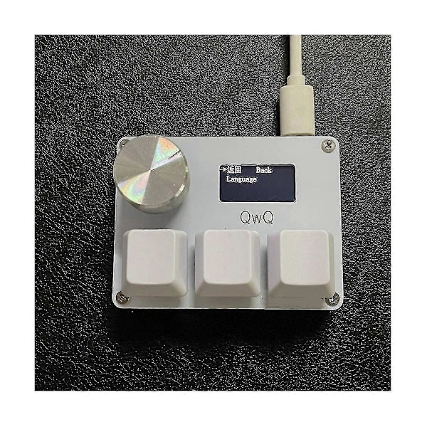 Osu O3c Rapid Trigger Hall Switches Wooting Magnetic Red Switches Keyboard With Knob Screen Copy Paste Shotcut(musta)