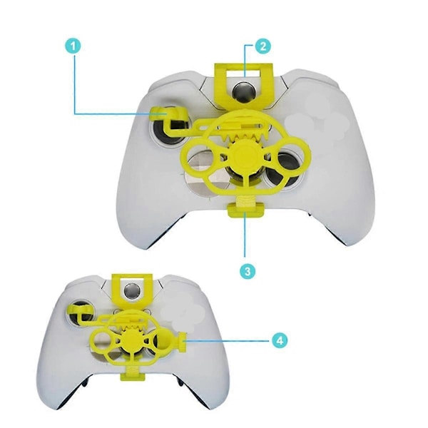 Mini Rat til // Elite Controller Racing Spil Rat Controller Tilbehør Rød