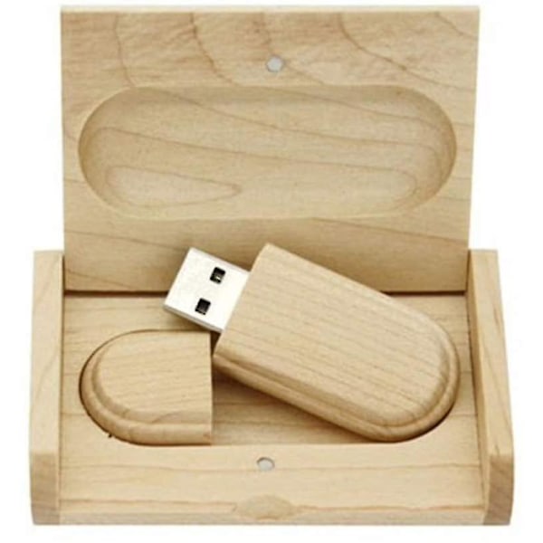 Puinen USB-muistitikku. USB2.0 2 Gt. Muistitikku. Tietojen tallennus puulaatikossa (2.0. 2 Gt)