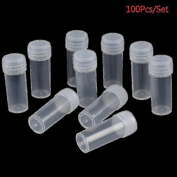 100 st 5 ml rör med skruvlock för kemi ShytmvAAS