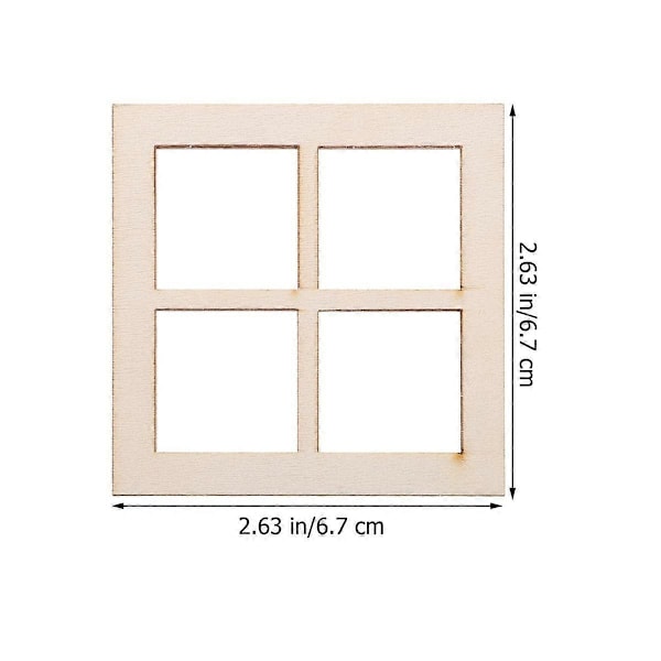 16 kpl Ikkuna-vaaka-puinen ikkunakehys Nukkekodin huonekalut Miniatyyri-ikkunakehykset Nukkekodin huonekaluille