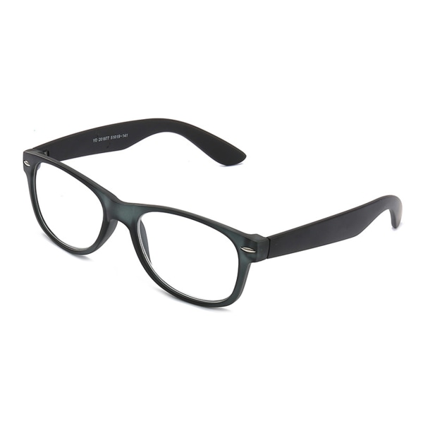 Black Wayfarer Lesebriller Strength 1.0 Briller svart black