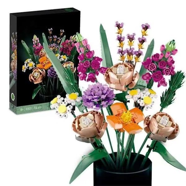 Tegelbukett - Konstgjorda Blommor och Rosor, Heminredning, Presenter till Honom och Henne