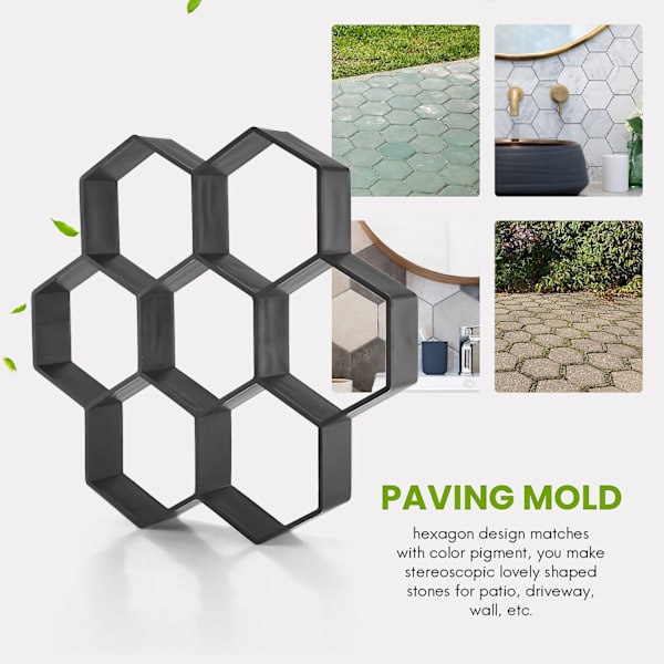 DIY Terrasse Gange Maker Trin Sten Beton Belægningsform Genanvendelig Sti Maker Form Have Belægning Sten
