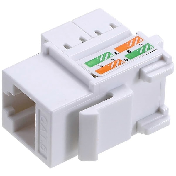 6 stk. Rj45 Kobling, netværkskobling, ethernet-stik, cat7/cat6/cat5e/cat5 Ethernet Kabel Forlænger Stik Skærmet In-line Kobling - Hun Til