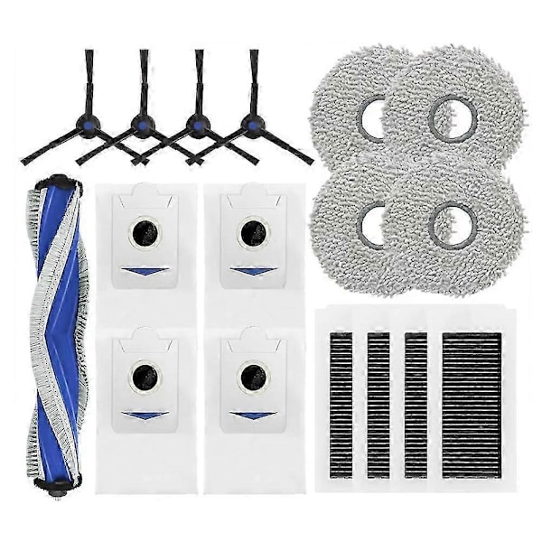 Kompatibel med DEEBOOT X5 OMNI / X5 PRO OMNI Rulle Sidebørste Filter Mop Klud Støvpose Robotstøvsuger
