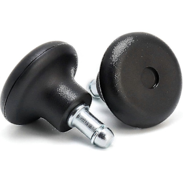 Kontorstolsglidere 5 stk., Gulvglider til Kontorstol, Drejestol Stolglidere Stativ 11 mm x 22 mm Skaft, Stolfodsglidere, Sort