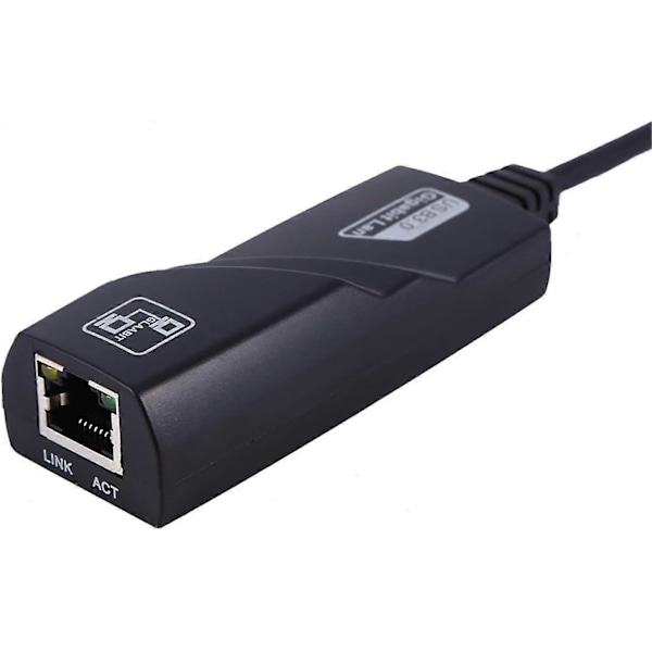 Usb 3.0 Kablet Nettverkskort, Usb 3.0 Gigabit Nettverkskort Uten Leser 10/100/1000m Usb 3.0 Til Rj45 Nettverksadapter Gigabit Ethernet Kablet Lan For Os