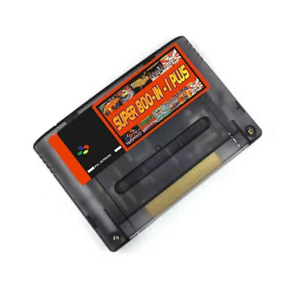 DIY Super 800 i 1 Plus Spillkort kompatibelt med 16-bitts spillkonsoll Spillstøtte Alle USA/EUR/Japan