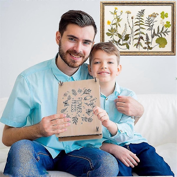 Professionell Blompress-Set, 30X21cm DIY Blompress-Set för Vuxna för att Göra Torkade Blommor &-Yvan